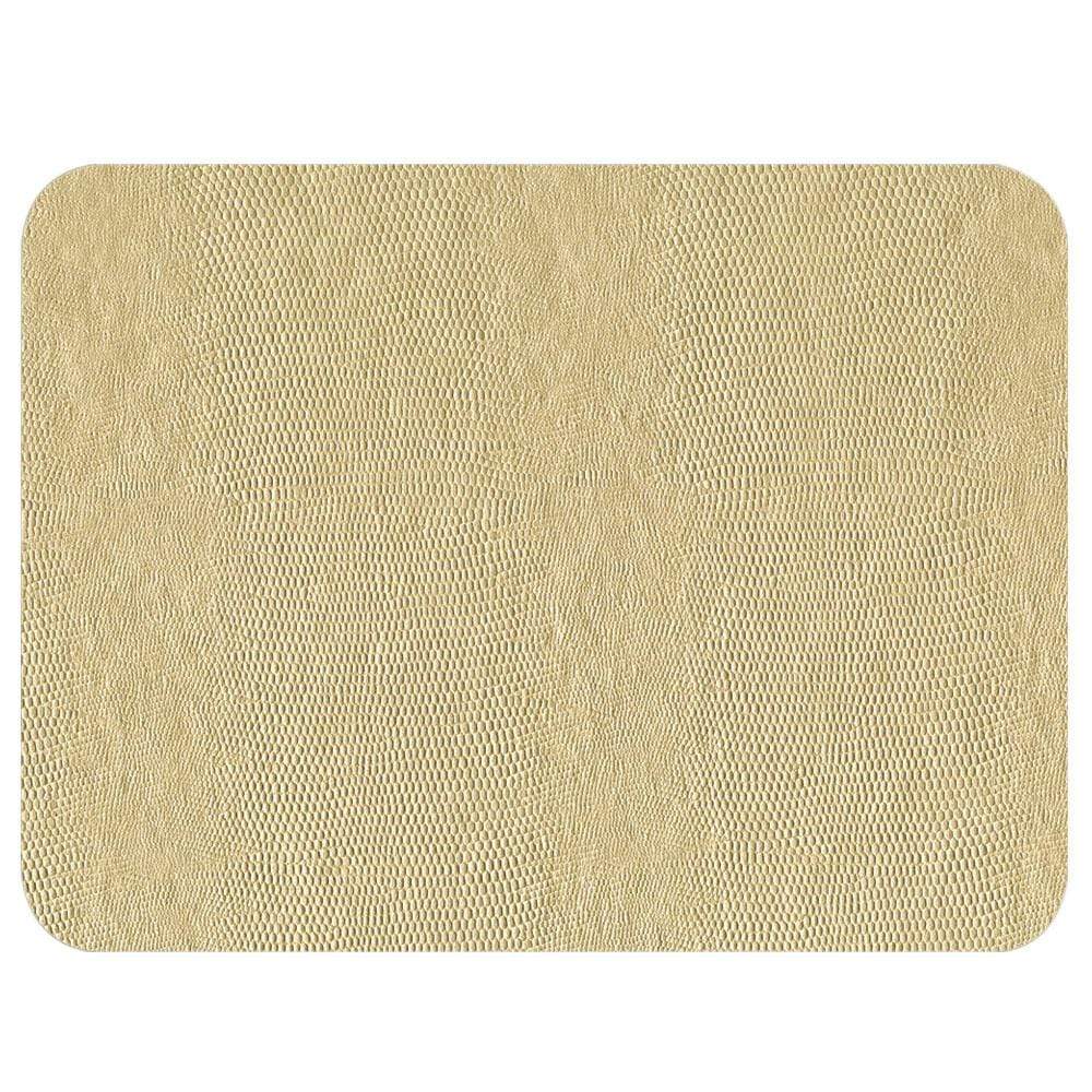 Caspari Lizard Felt-Backed Placemat in Platinum