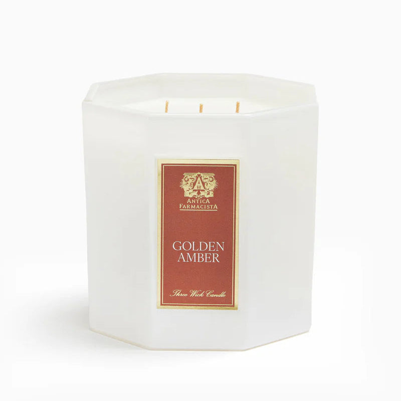 Antica Farmacista 3 Wick Golden Amber Candle