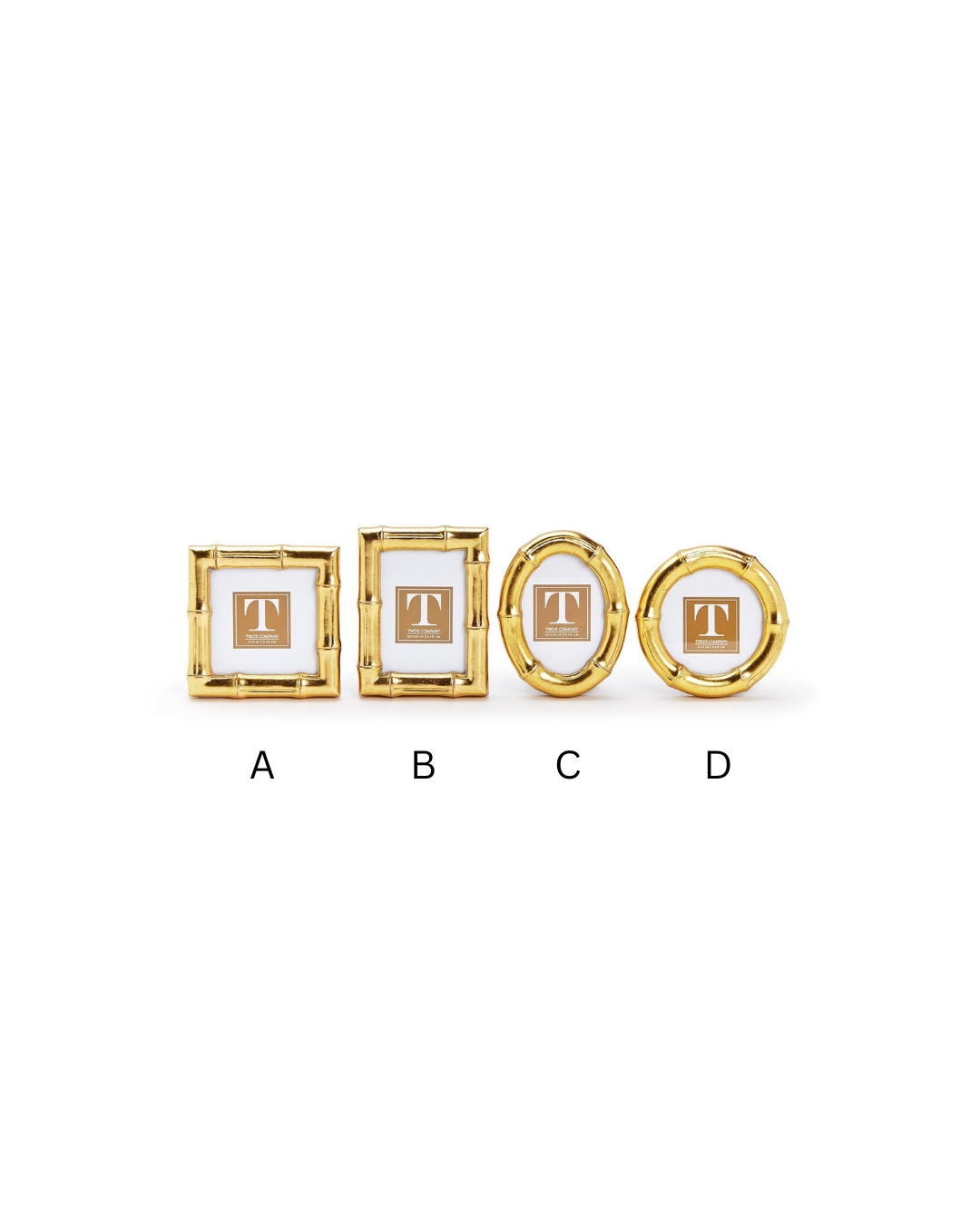Gold Faux Bamboo Photo Frame