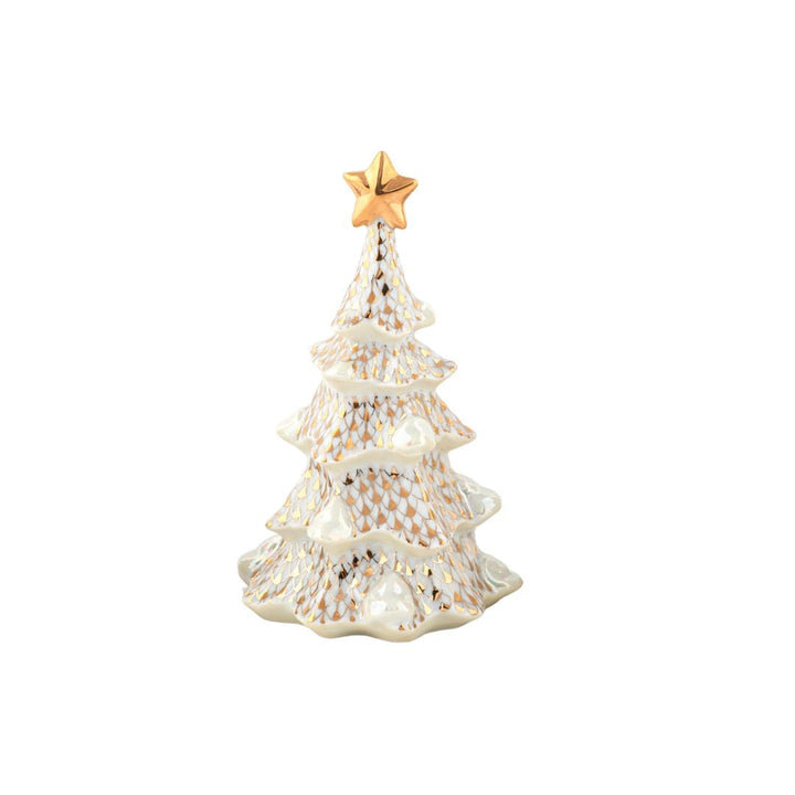 Herend Medium Christmas Tree, Gold