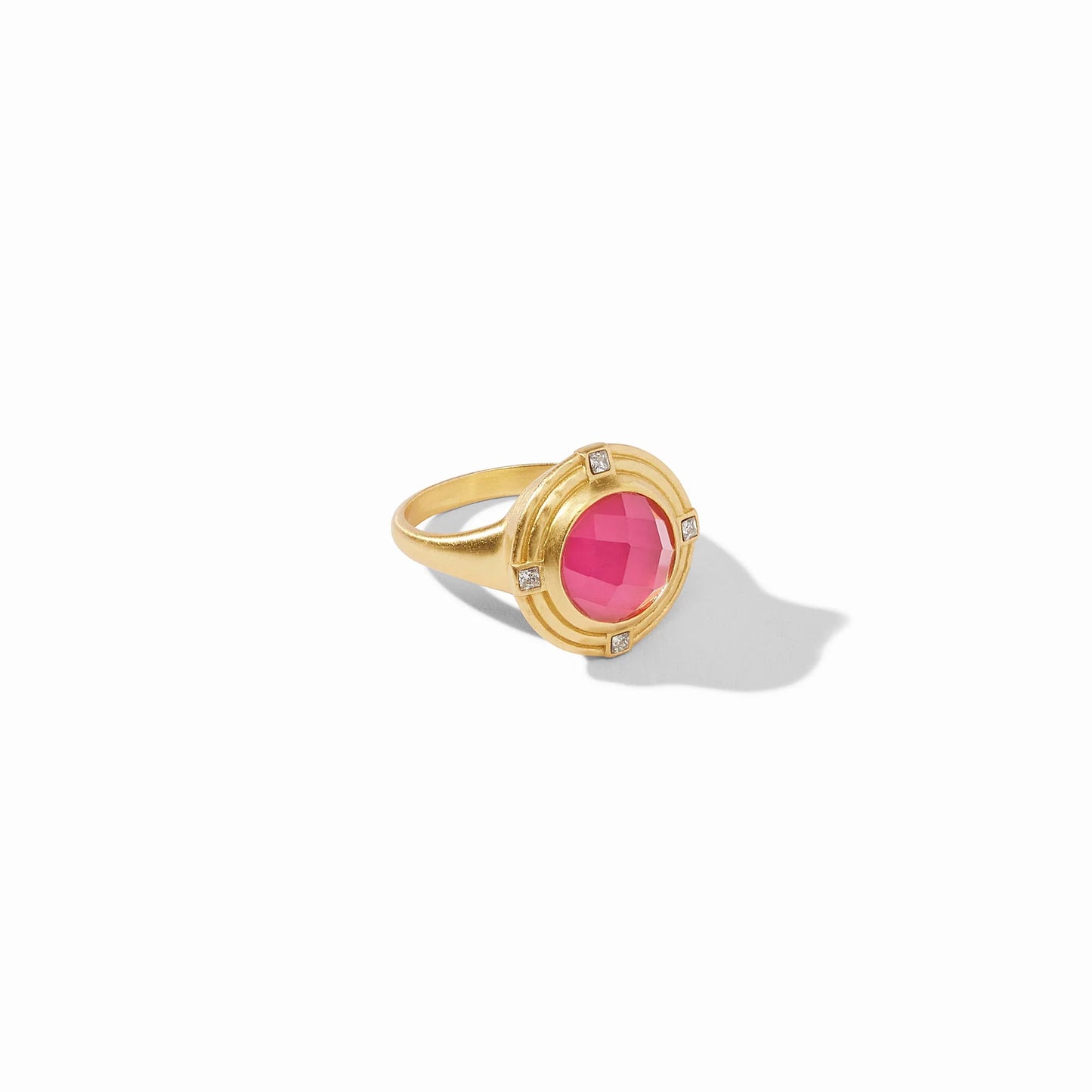 Julie Vos Astor Ring Iridescent Raspberry
