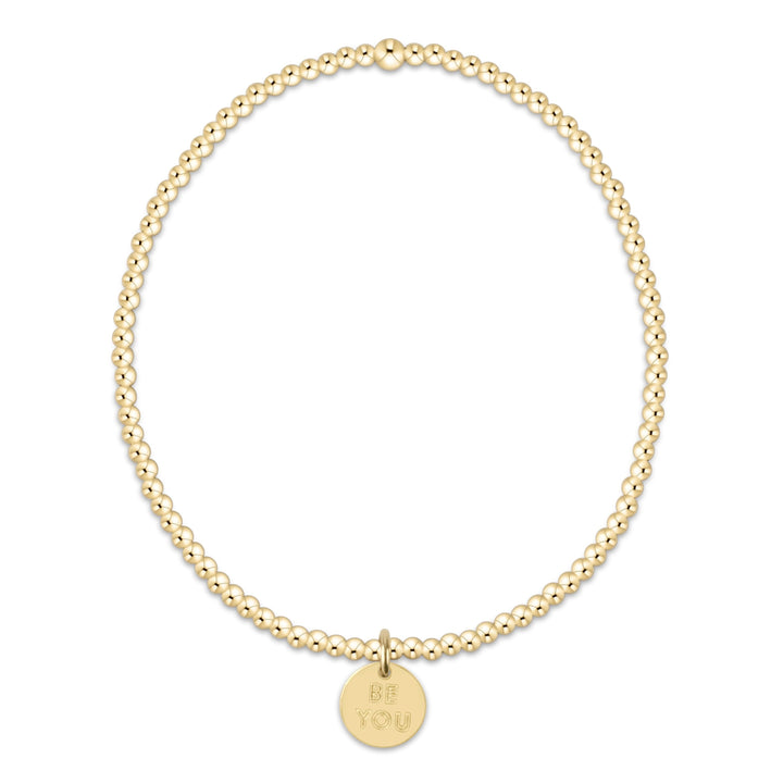 Enewton Be You Word Classic Gold 2mm Bracelet
