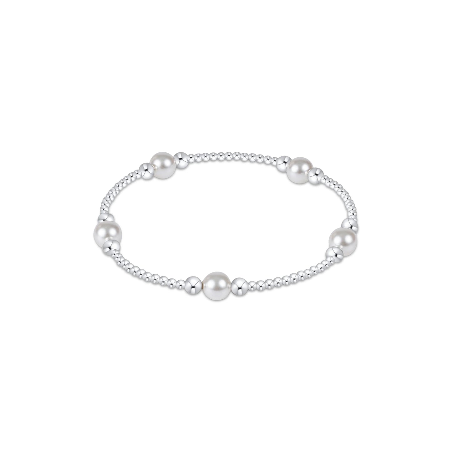enewton Purpose Pearl 6mm Bead Bracelet - Sterling