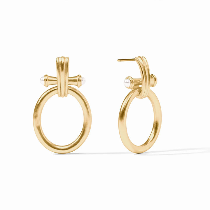 Julie Vos Bamboo Doorknocker Earring