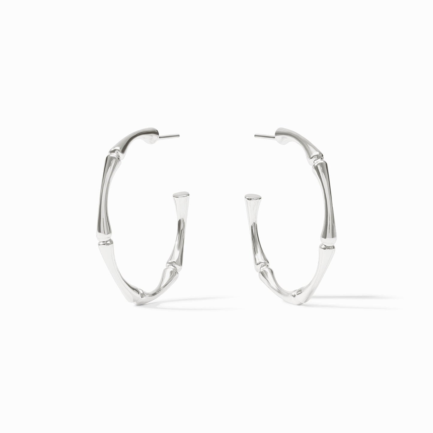 Julie Vos Bamboo Hoop - Silver
