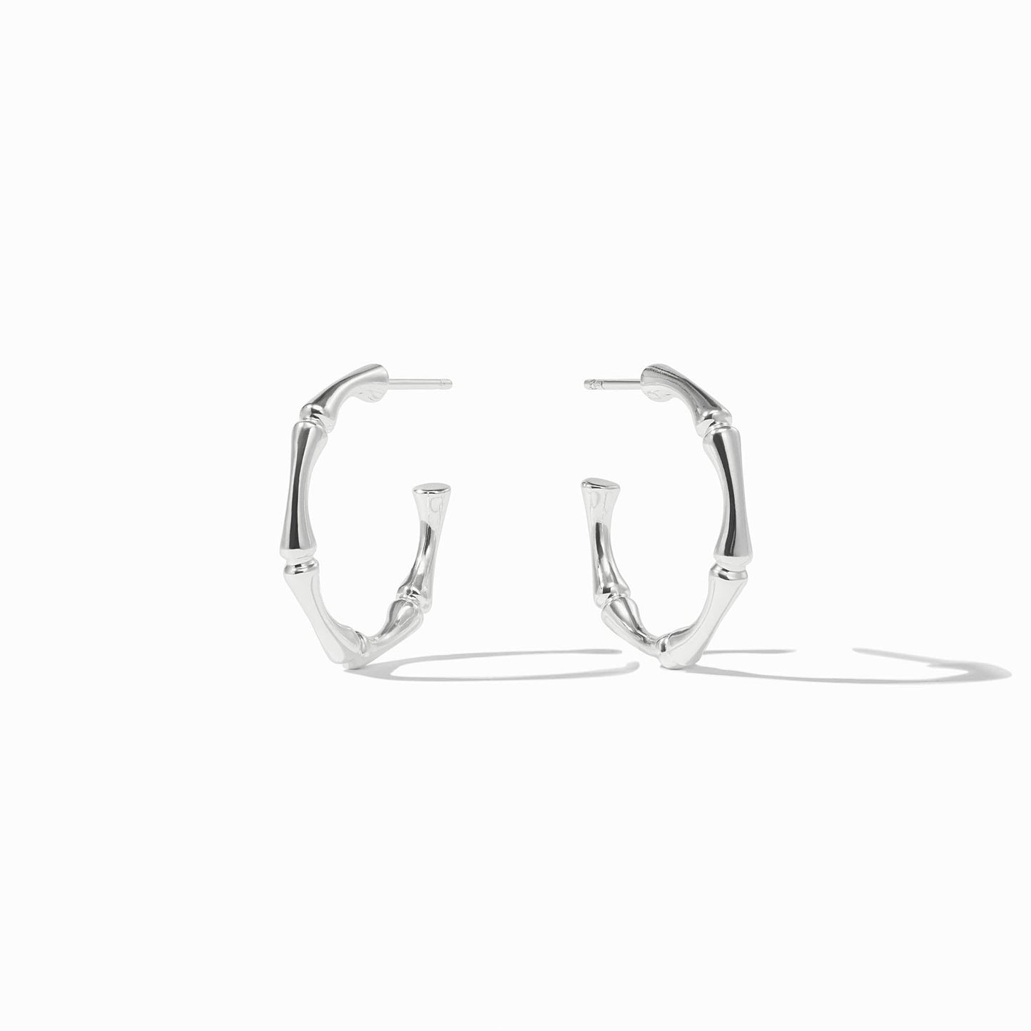 Julie Vos Bamboo Hoop - Silver