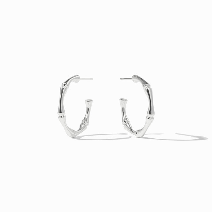 Julie Vos Bamboo Hoop - Silver