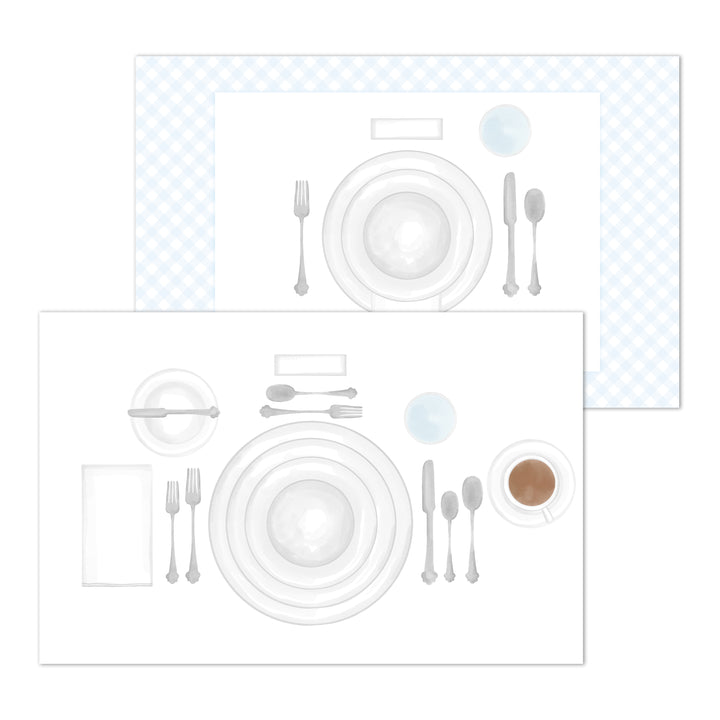 Ellington Paper Company "How To Set A Table" Laminated Placemats