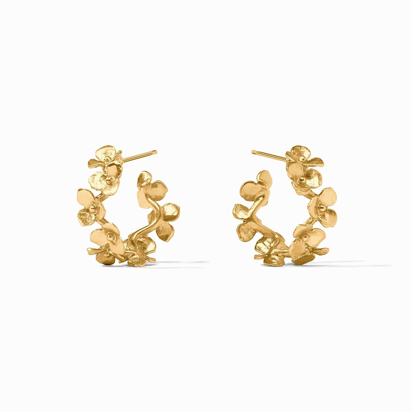 Julie Vos Bloom Hoop Earring - Gold