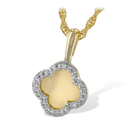 Delicate Quatrefoil Diamond Necklace