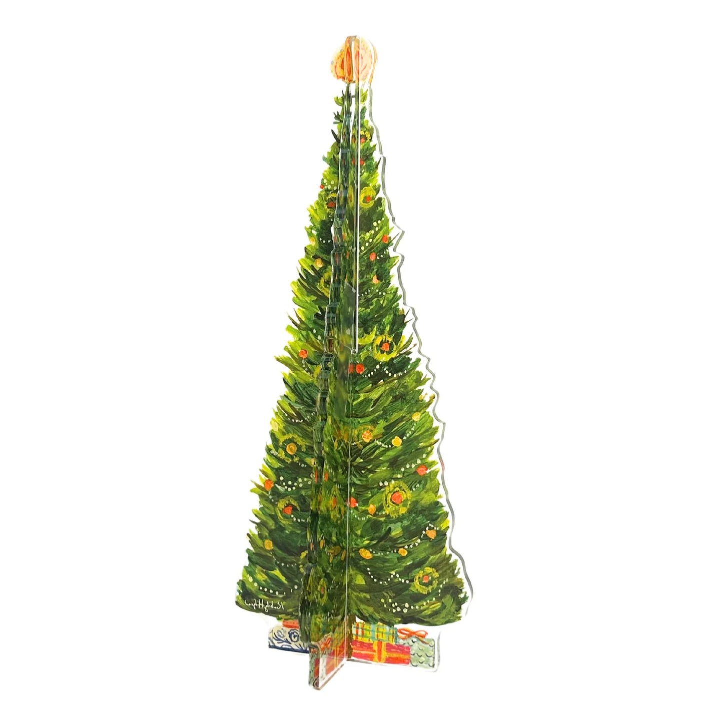 Kimberly Hodges Blue Spruce 2 Piece Acrylic Tree