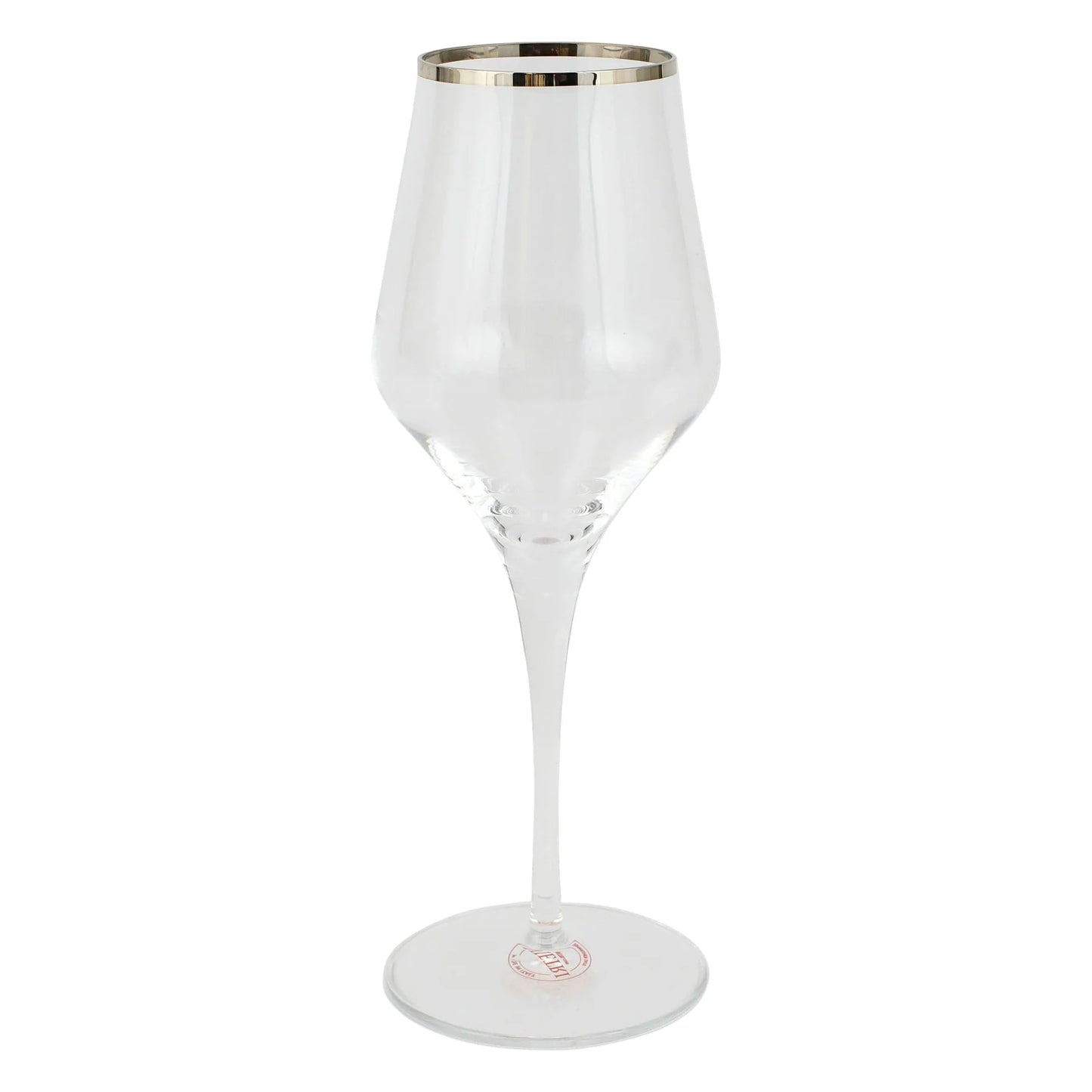 Vietri Contessa Platinum Wine Glass