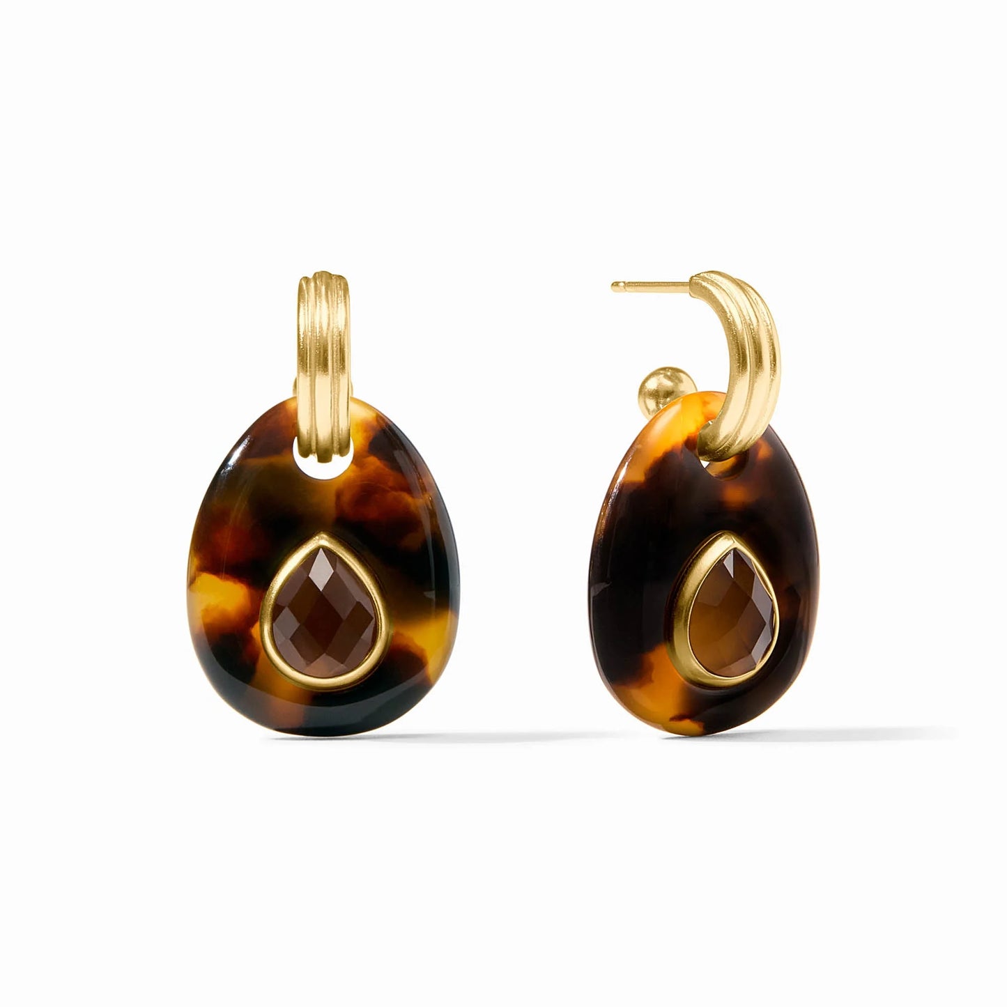 Julie Vos Carnaby Hoop and Charm Earrings