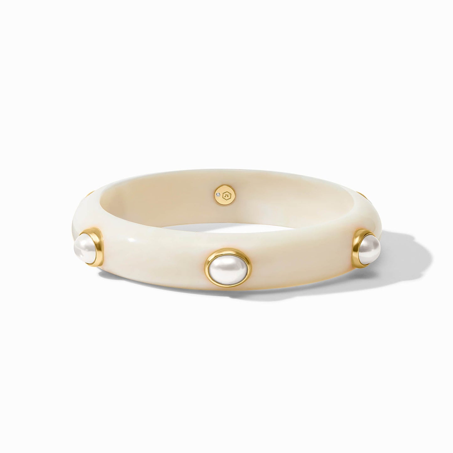 Julie Vos Carnaby Stone Bangle - Pearl