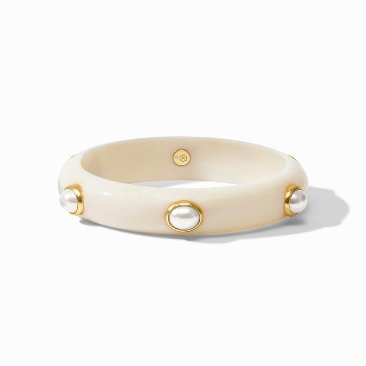Julie Vos Carnaby Stone Bangle - Pearl