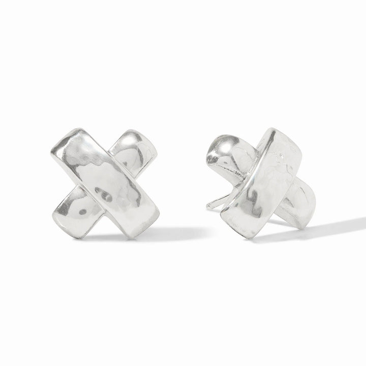 Julie Vos Catalina X Stud - Silver