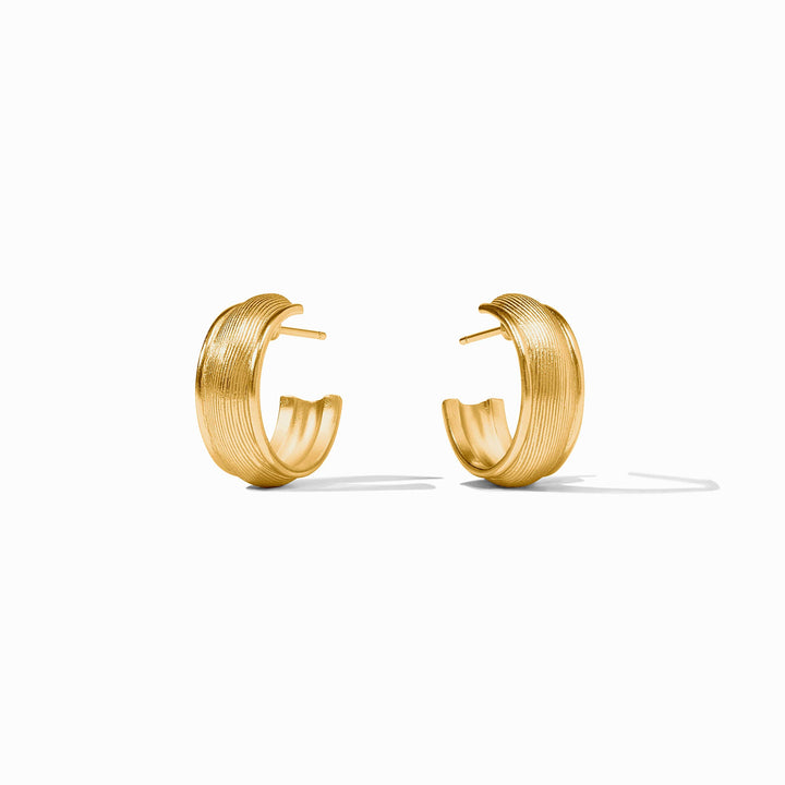 Julie Vos Cobblestone Hoop - Gold