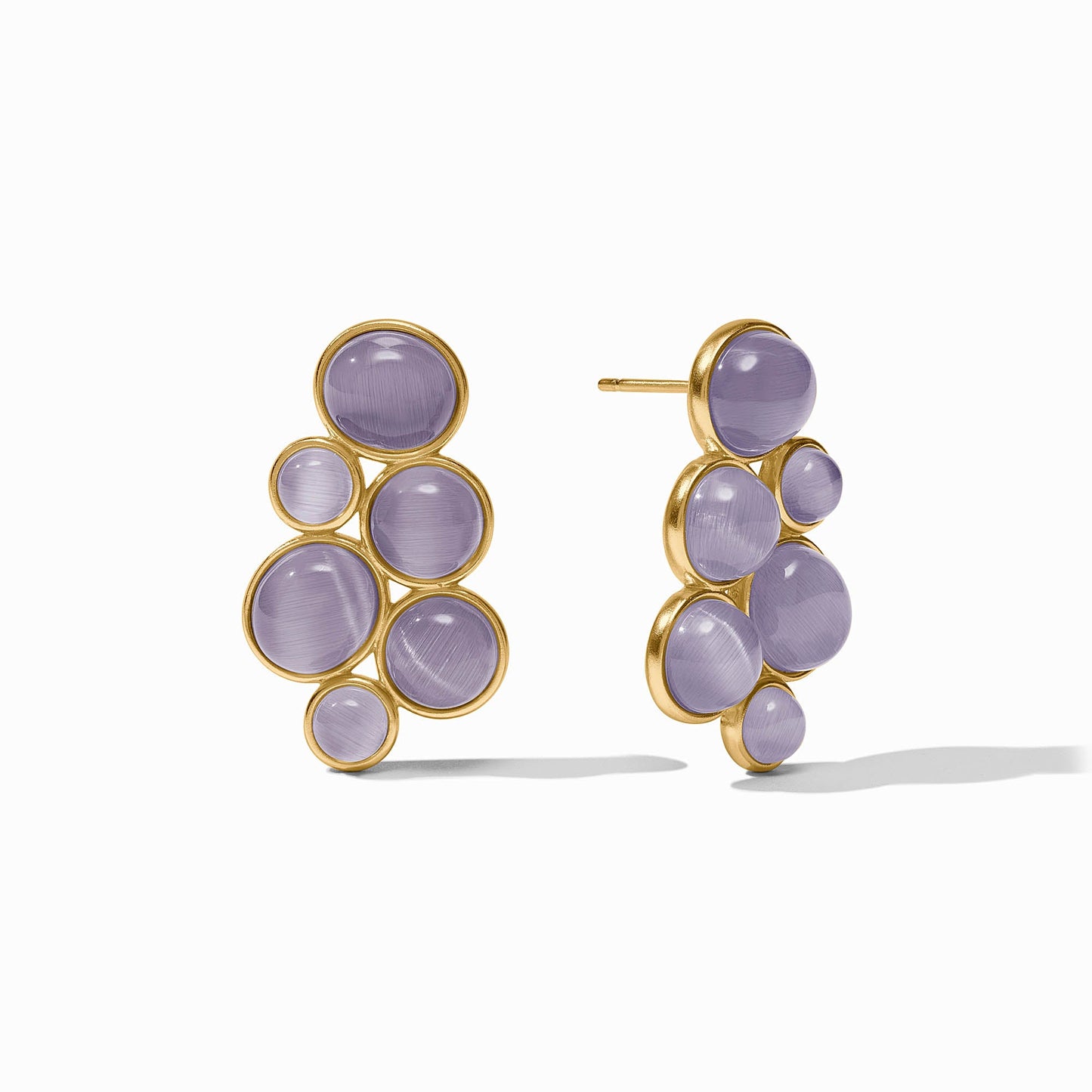 Julie Vos Cobblestone Statement Earring - Gold