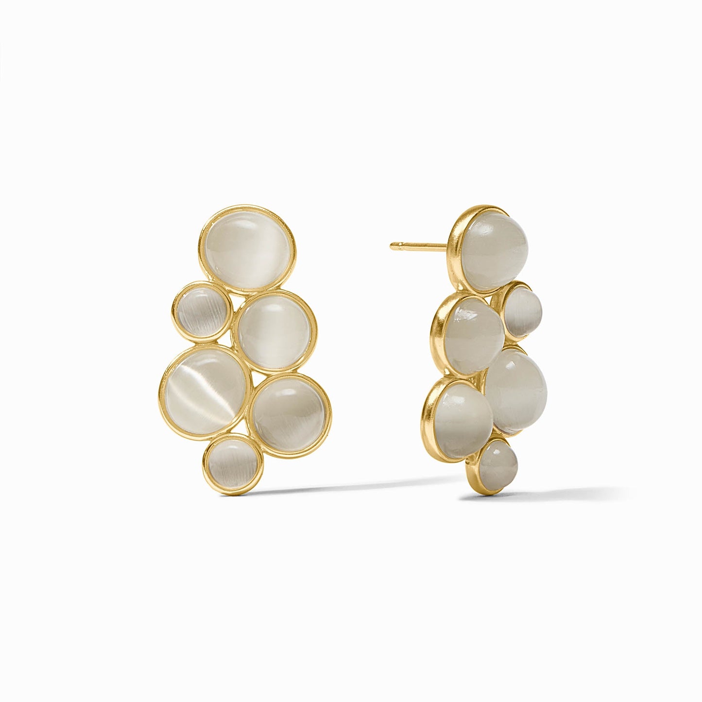 Julie Vos Cobblestone Statement Earring - Gold