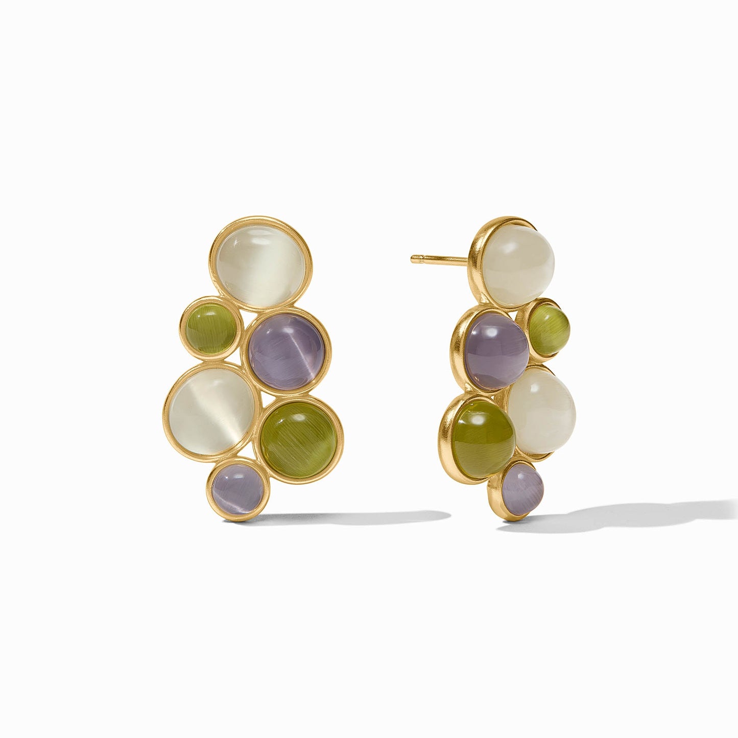Julie Vos Cobblestone Statement Earring - Gold