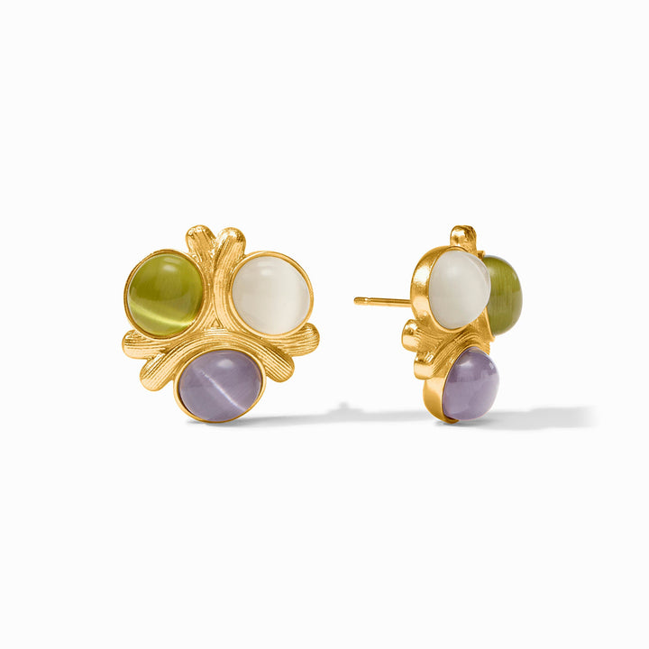 Julie Vos Cobblestone Statement Stud - Gold