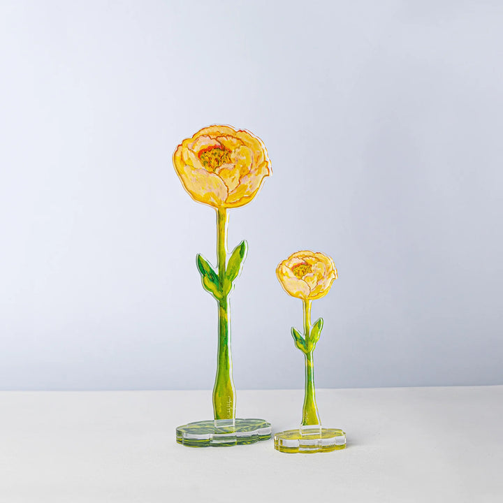 Cream Peony Acrylic Single Flower