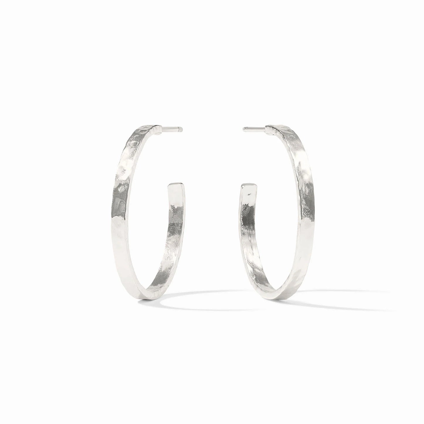 Julie Vos Crescent Hoop - Silver