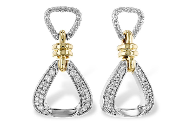 14KYW Diamond Drop Earrings
