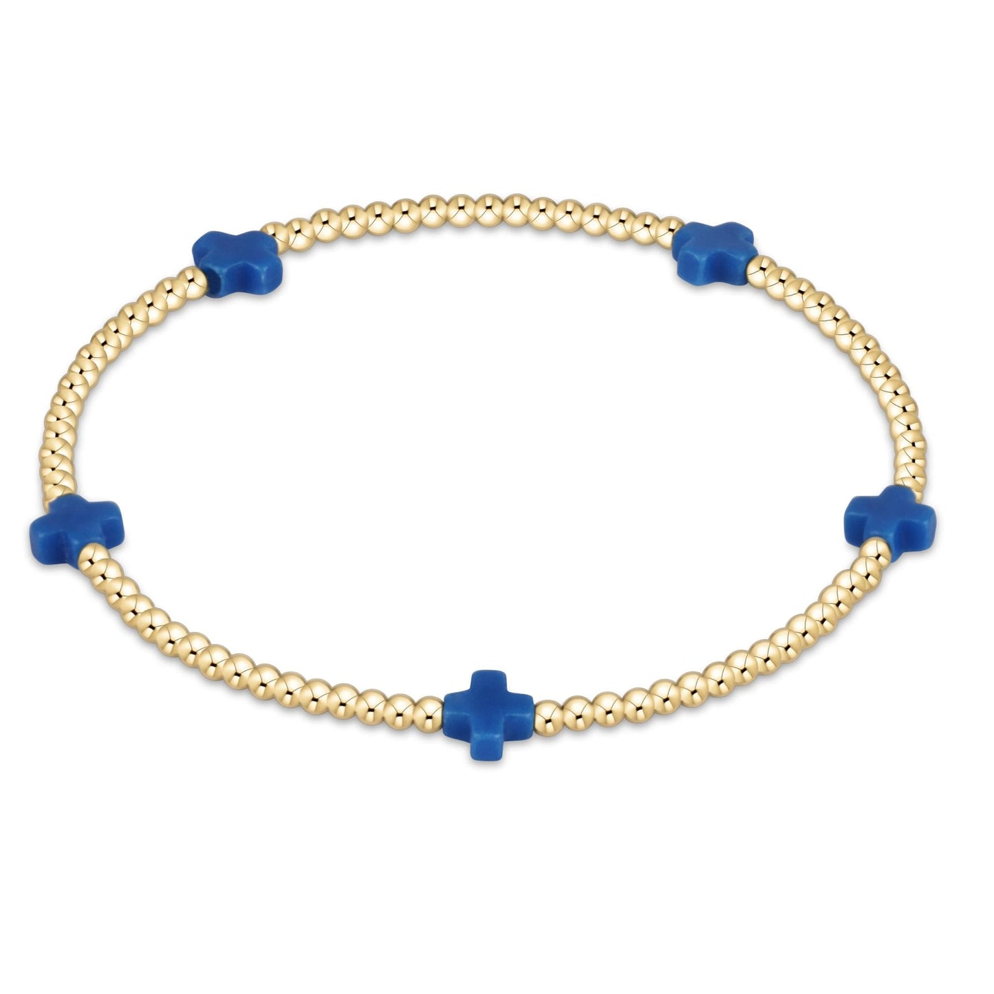 Enewton egirl Signature Cross Small 2mm Gold Bracelet