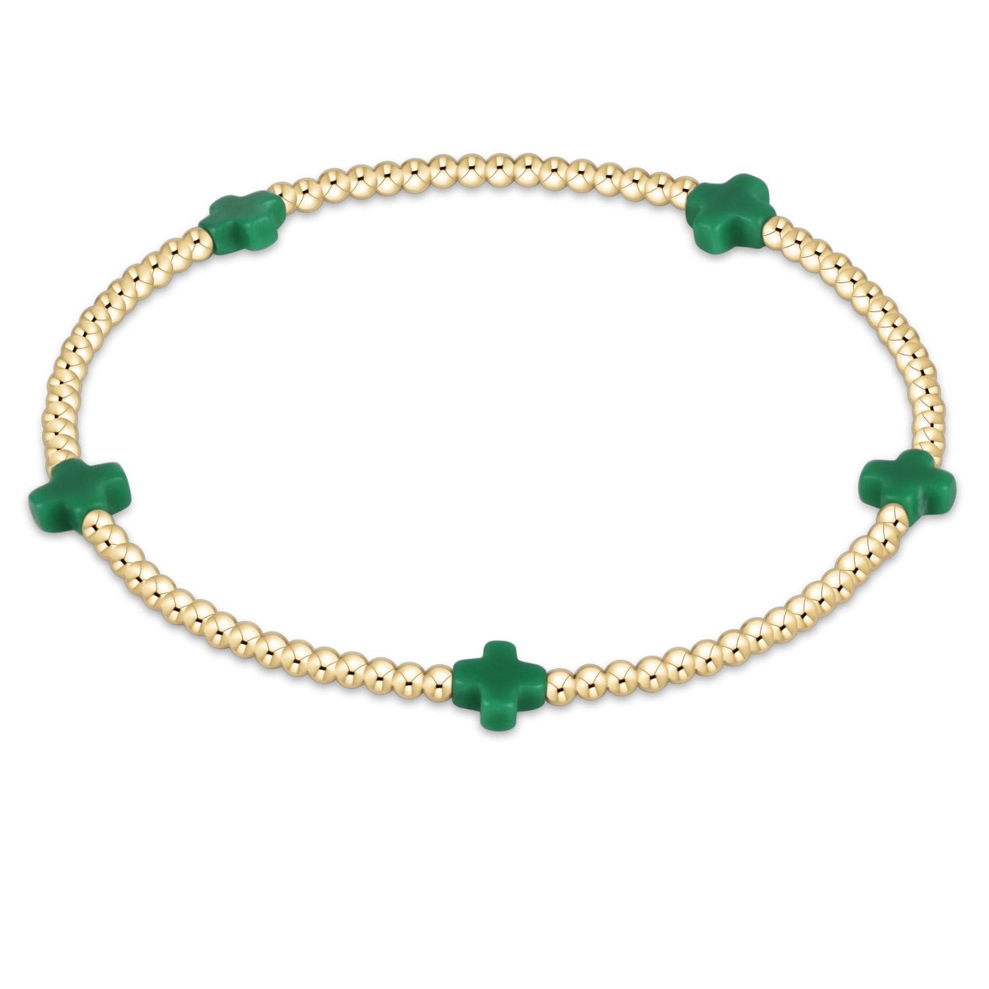 Enewton egirl Signature Cross Small 2mm Gold Bracelet