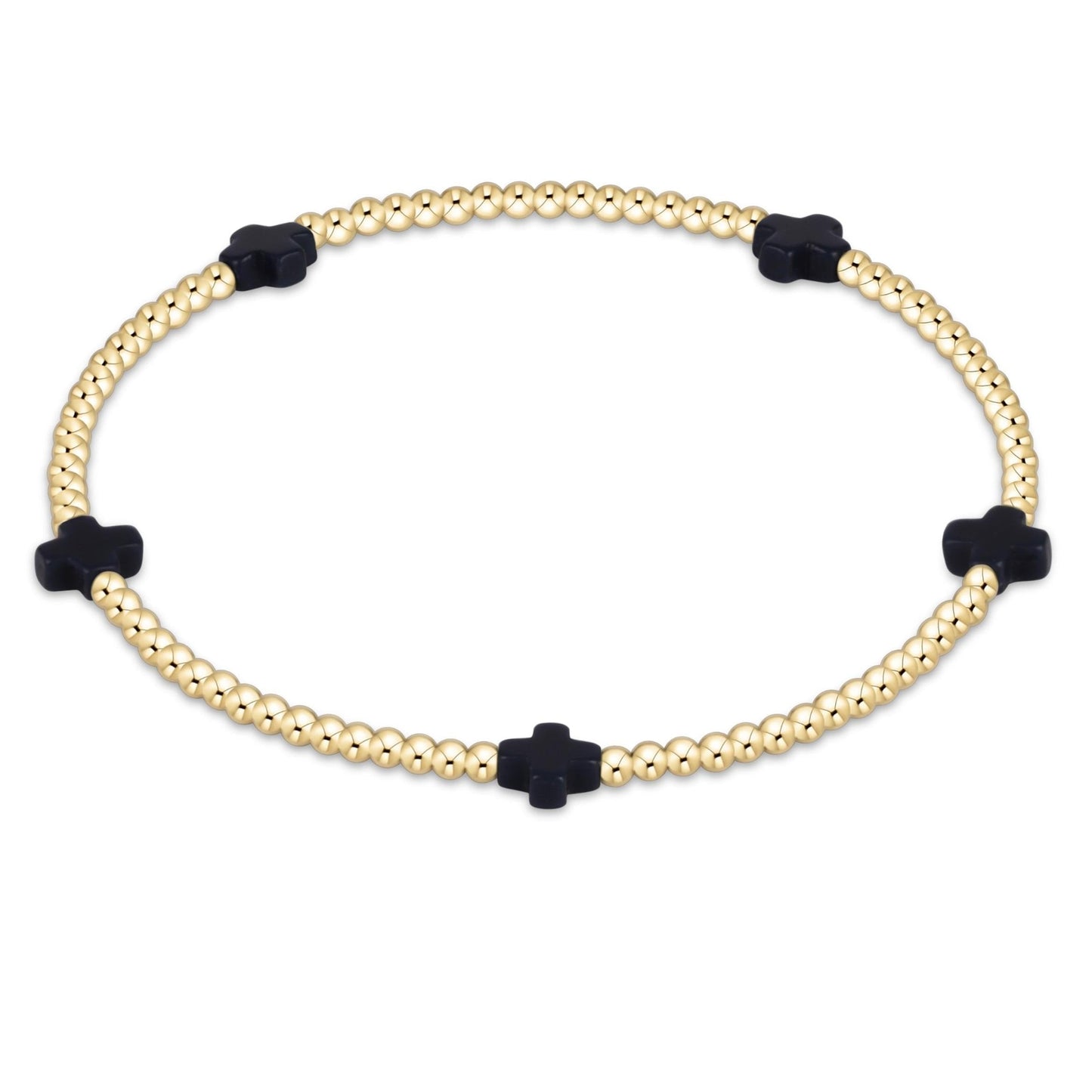 Enewton egirl Signature Cross Small 2mm Gold Bracelet