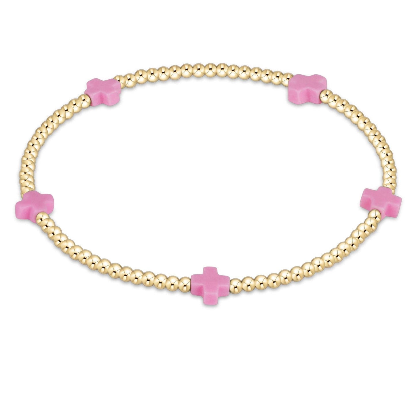Enewton egirl Signature Cross Small 2mm Gold Bracelet