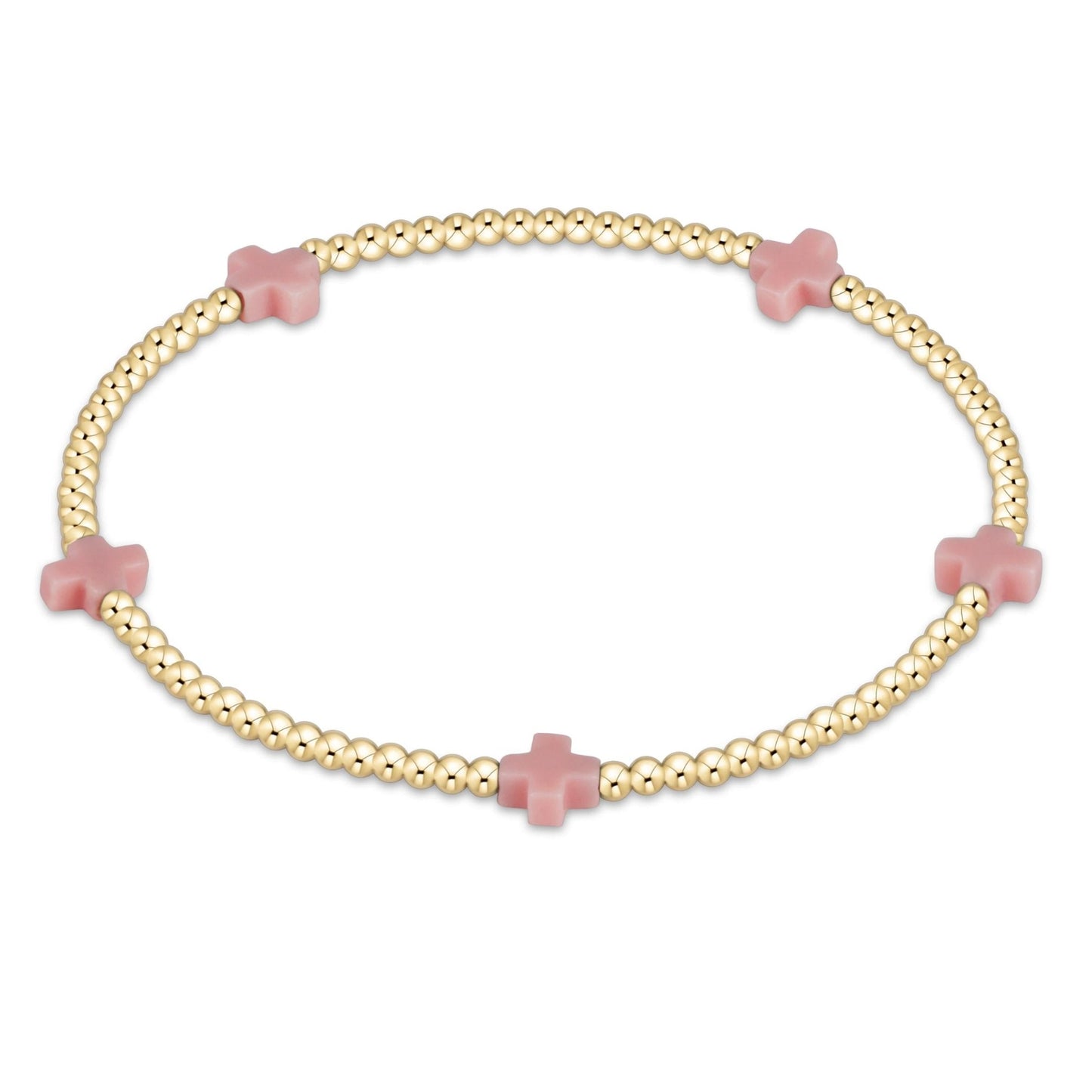 Enewton egirl Signature Cross Small 2mm Gold Bracelet