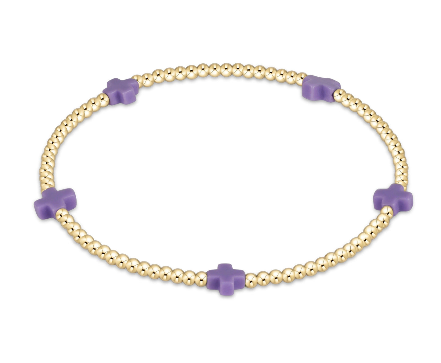 Enewton egirl Signature Cross Small 2mm Gold Bracelet