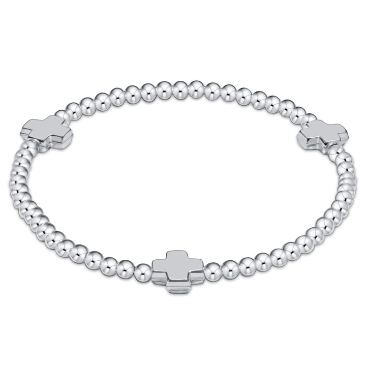 Enewton Extends Signature Cross 3mm Sterling Bracelet - Sterling