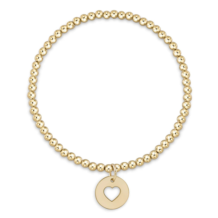 Enewton Extends Classic Gold 3mm Bracelet - Love Gold Disc