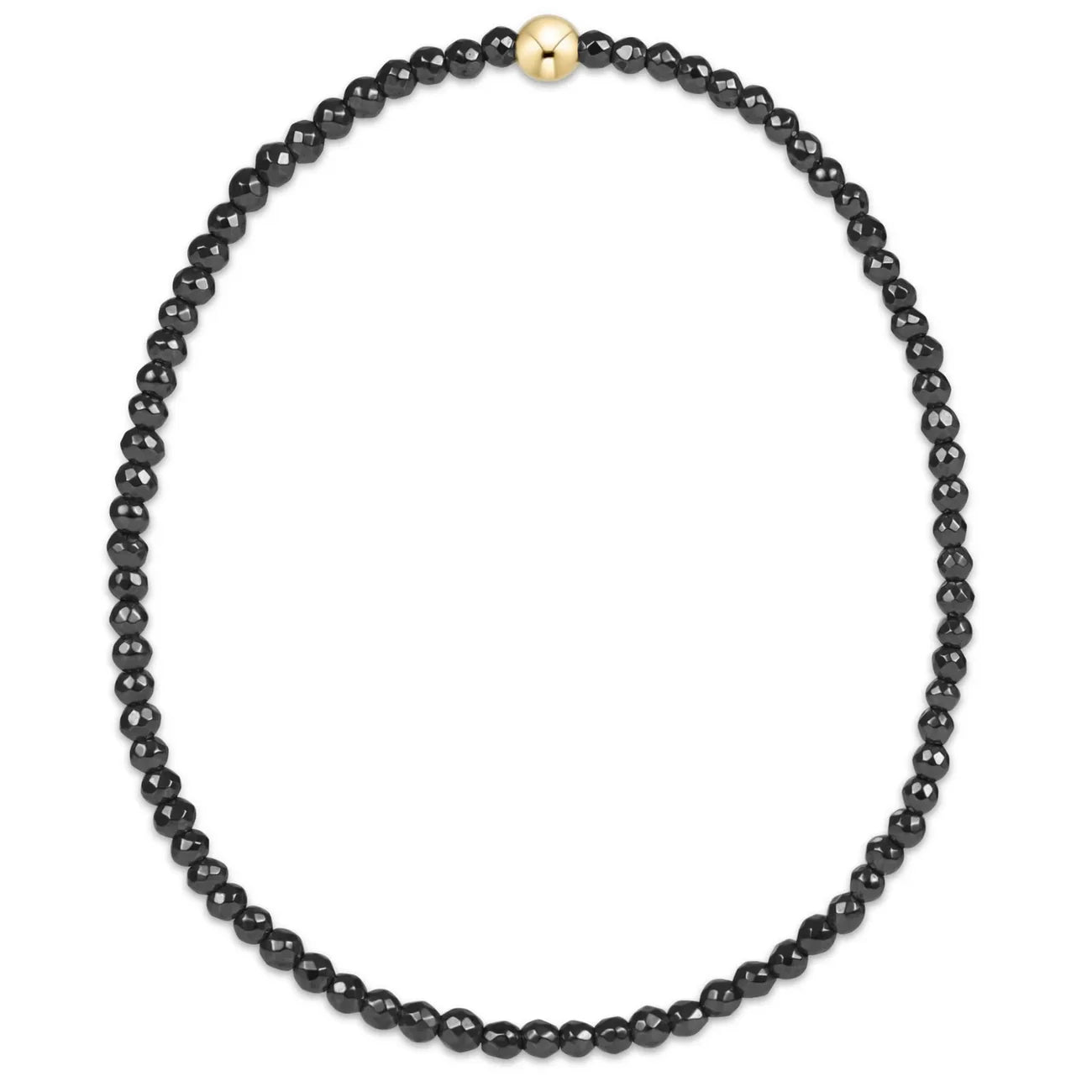 enewton Extends - Faceted Hematite 2mm Bead Bracelet