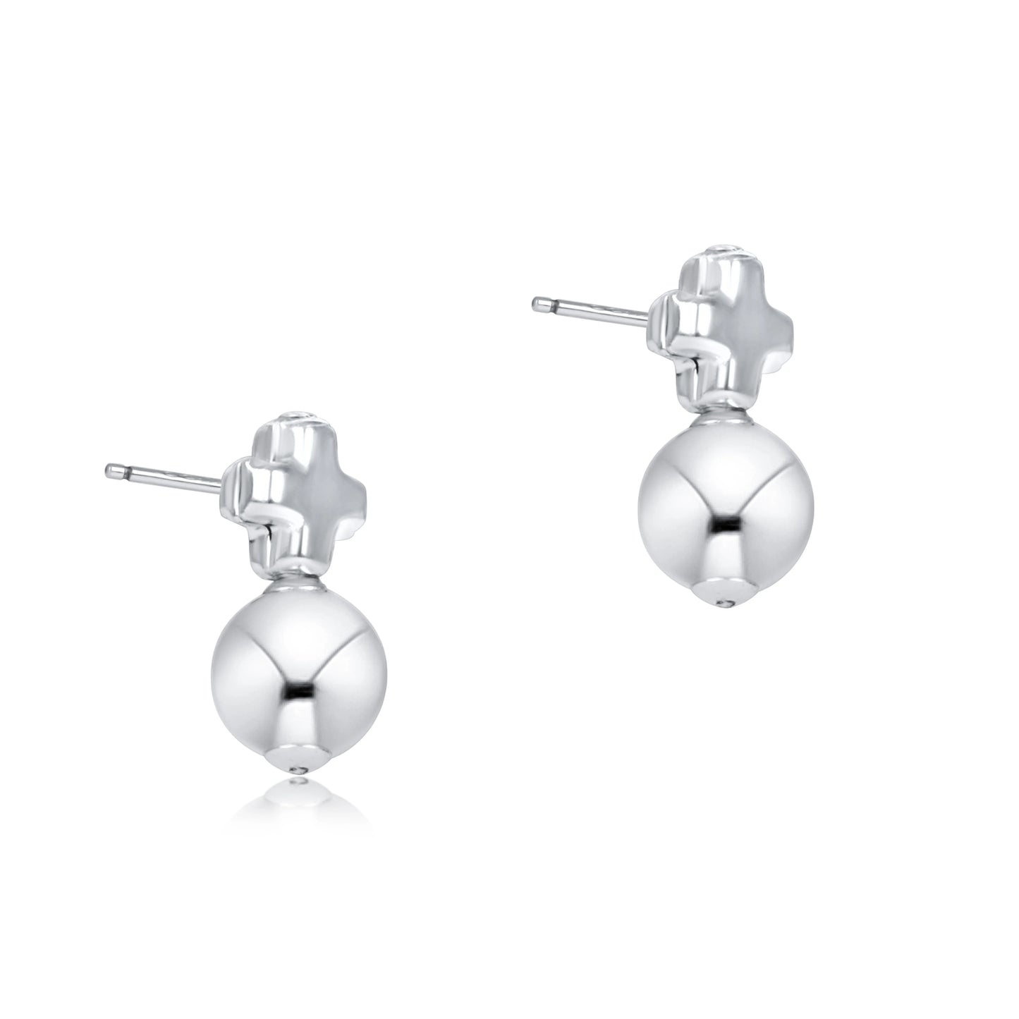 Enewton Signature Cross Small Sterling Stud - Classic Sterling