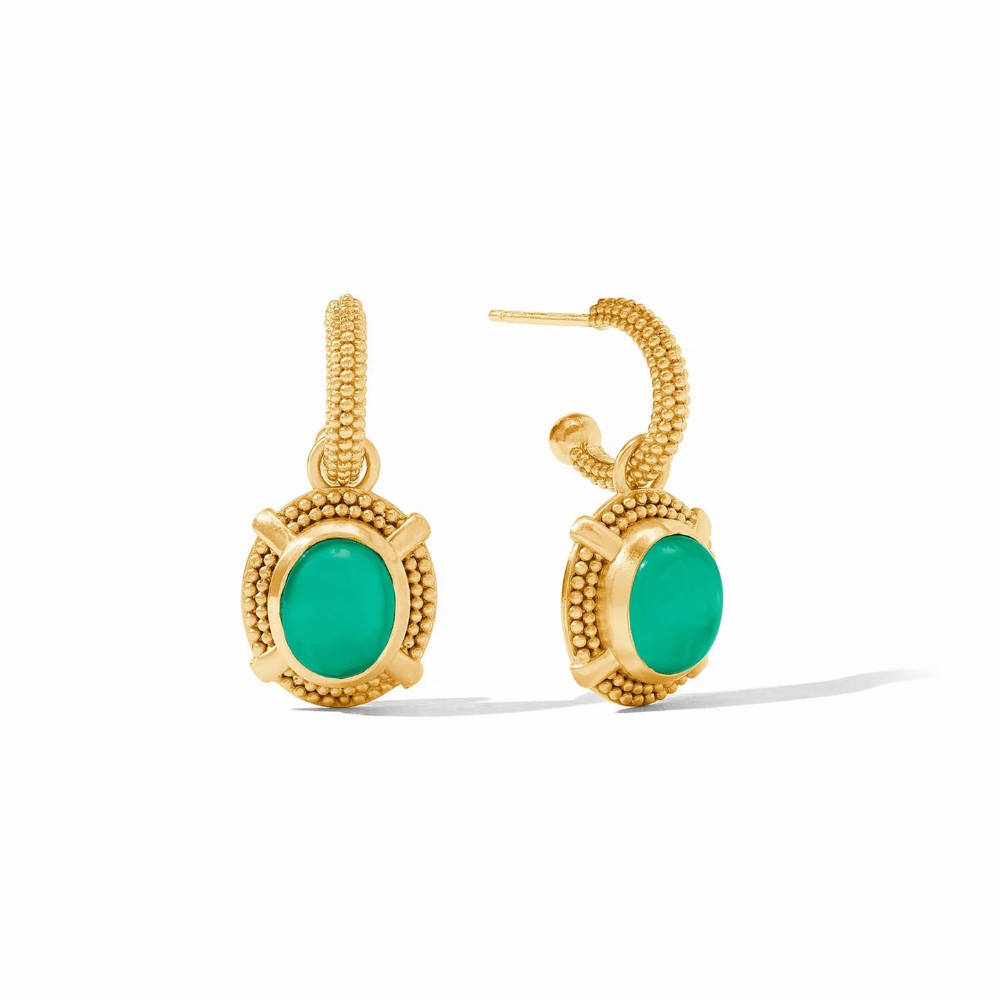 Julie Vos Cabochon Hoop & Charm Earring