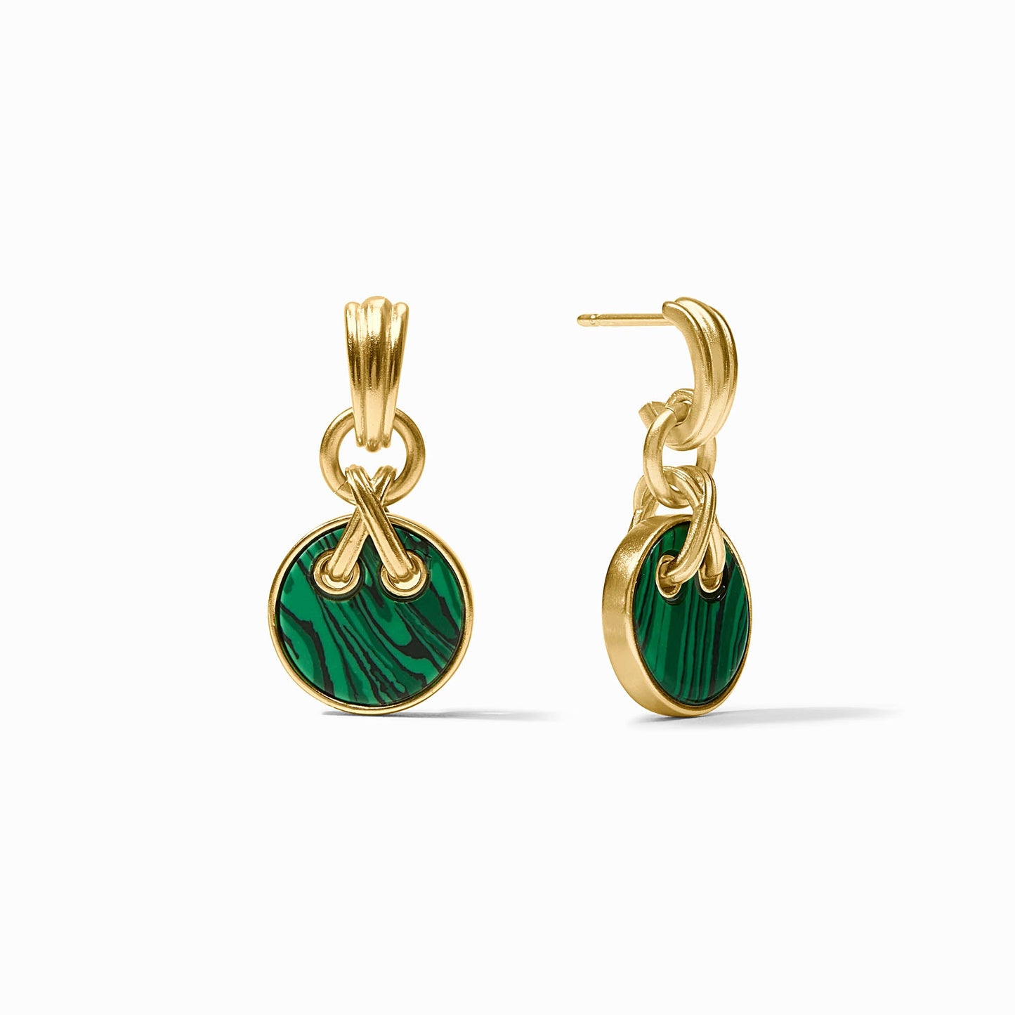 Julie Vos Essex Hoop & Charm Earring - Gold