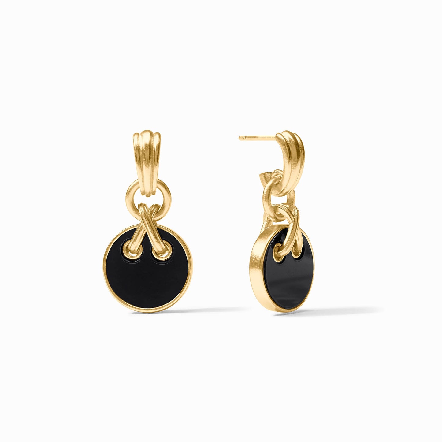 Julie Vos Essex Hoop & Charm Earring - Gold