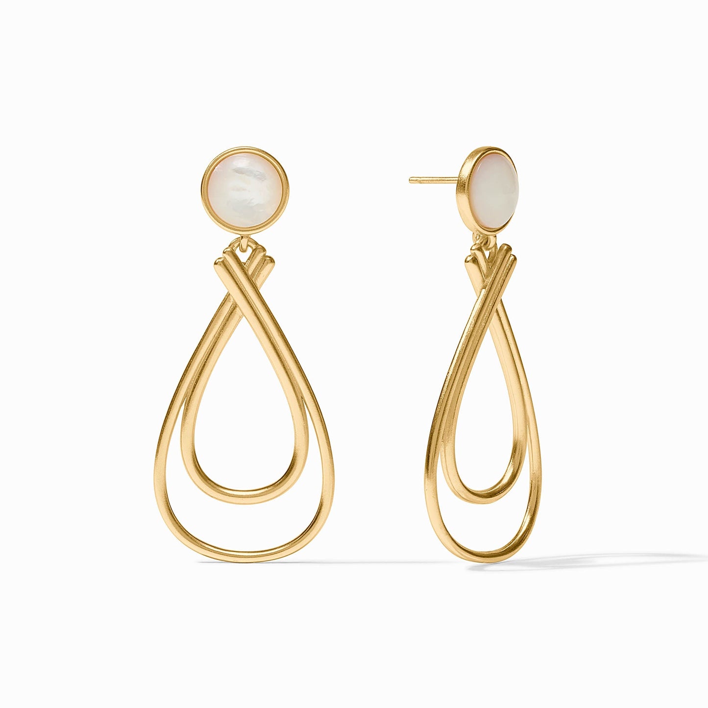 Julie Vos Essex Stone Earring - Gold