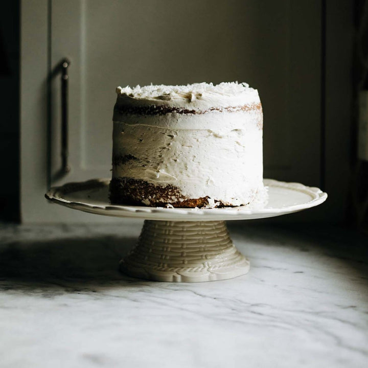 Provvista Basket Jubilee Cake Stand - White