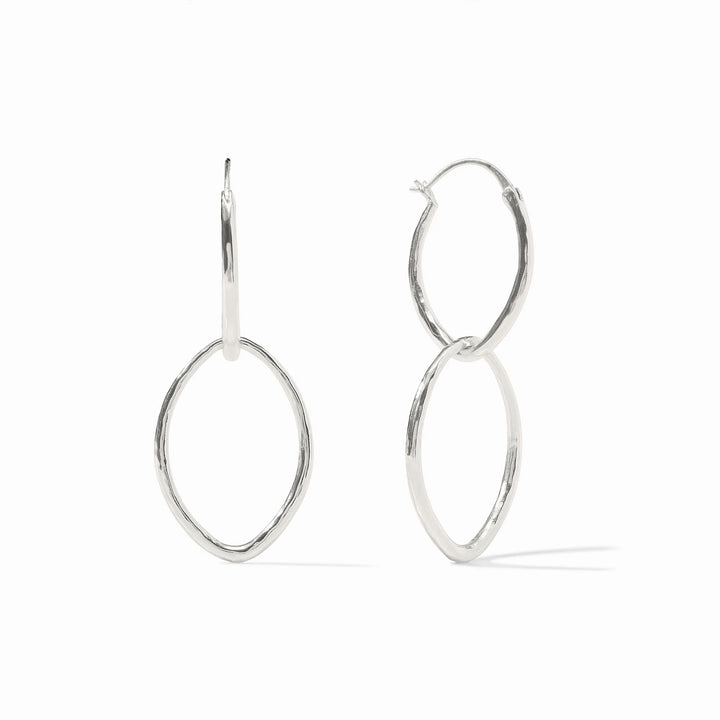 Julie Vos Fleur-de-Lis 2-in-1 Earring - Silver