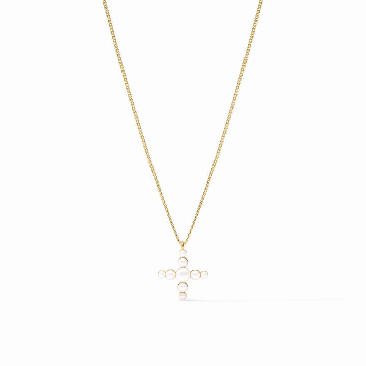 Julie Vos Gumdrop Cross Delicate Necklace
