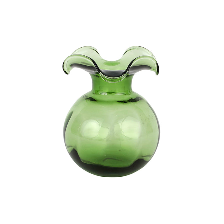 Vietri Hibiscus Bud Vase, Dark Green
