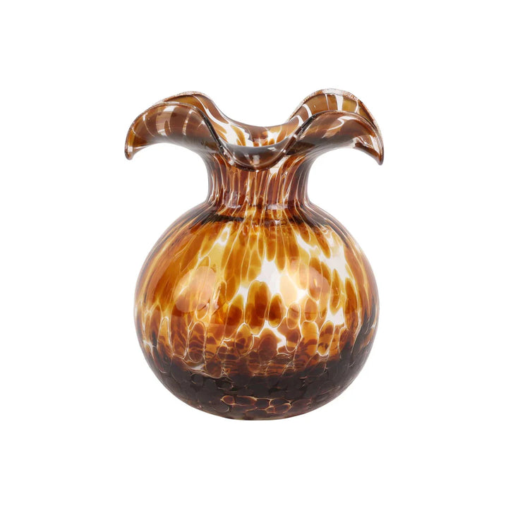 Hibiscus Glass Tortoiseshell Bud Vase
