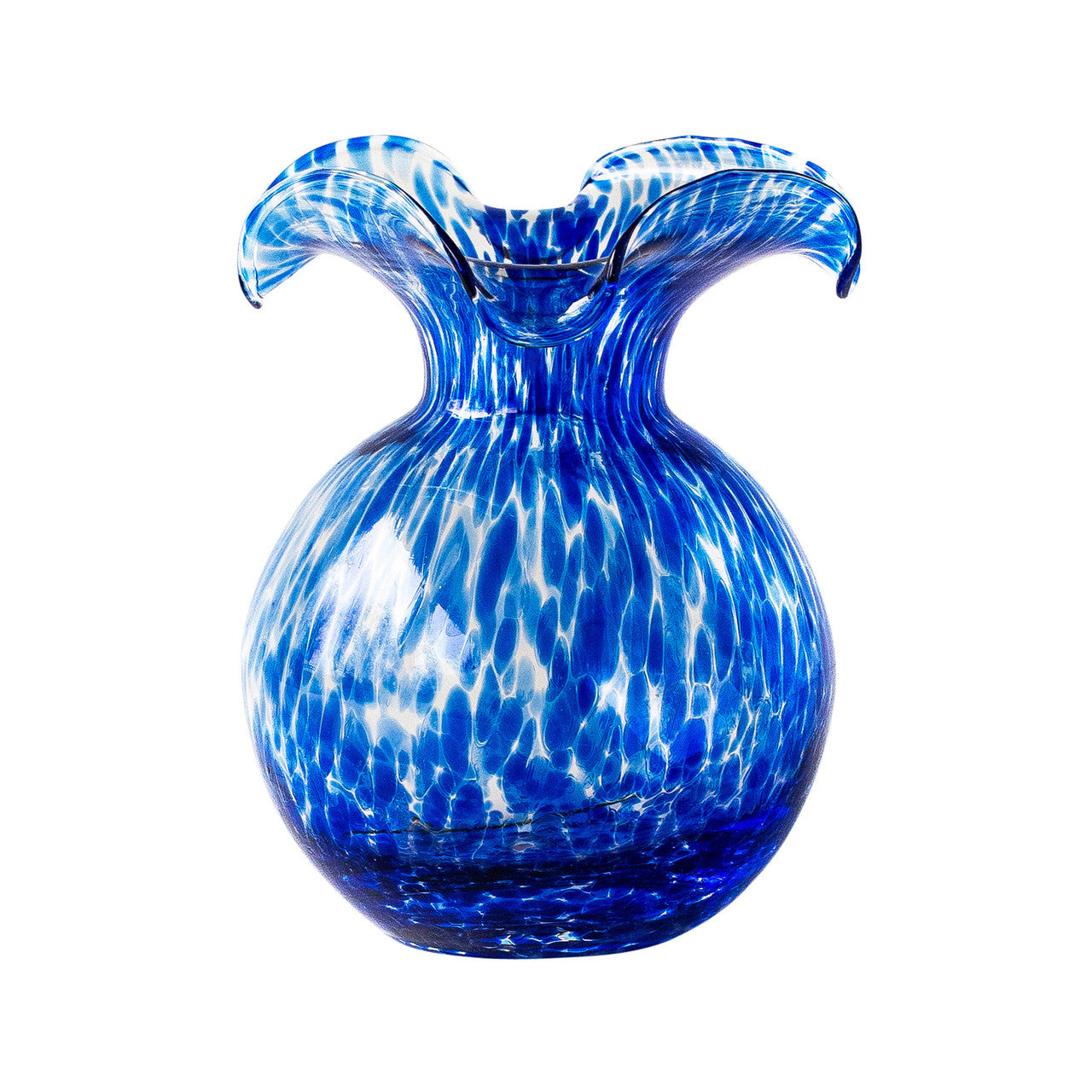 Hibiscus Glass Tortoiseshell Small Fluted Vase