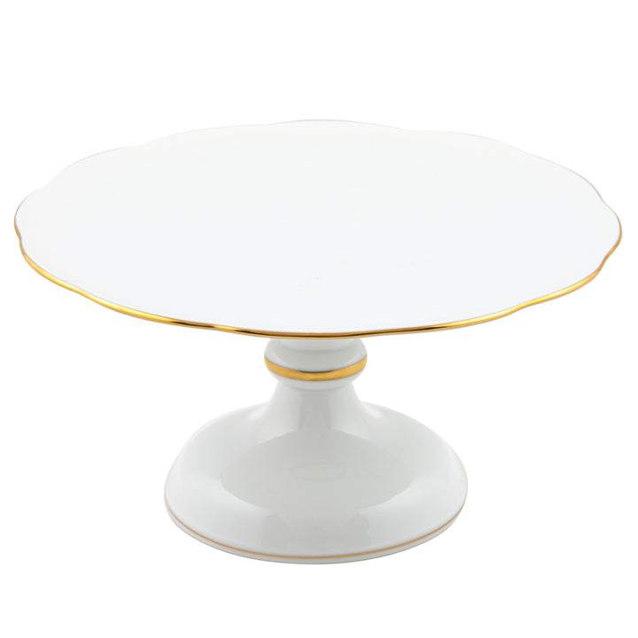Herend Golden Edge Footed Cake Stand