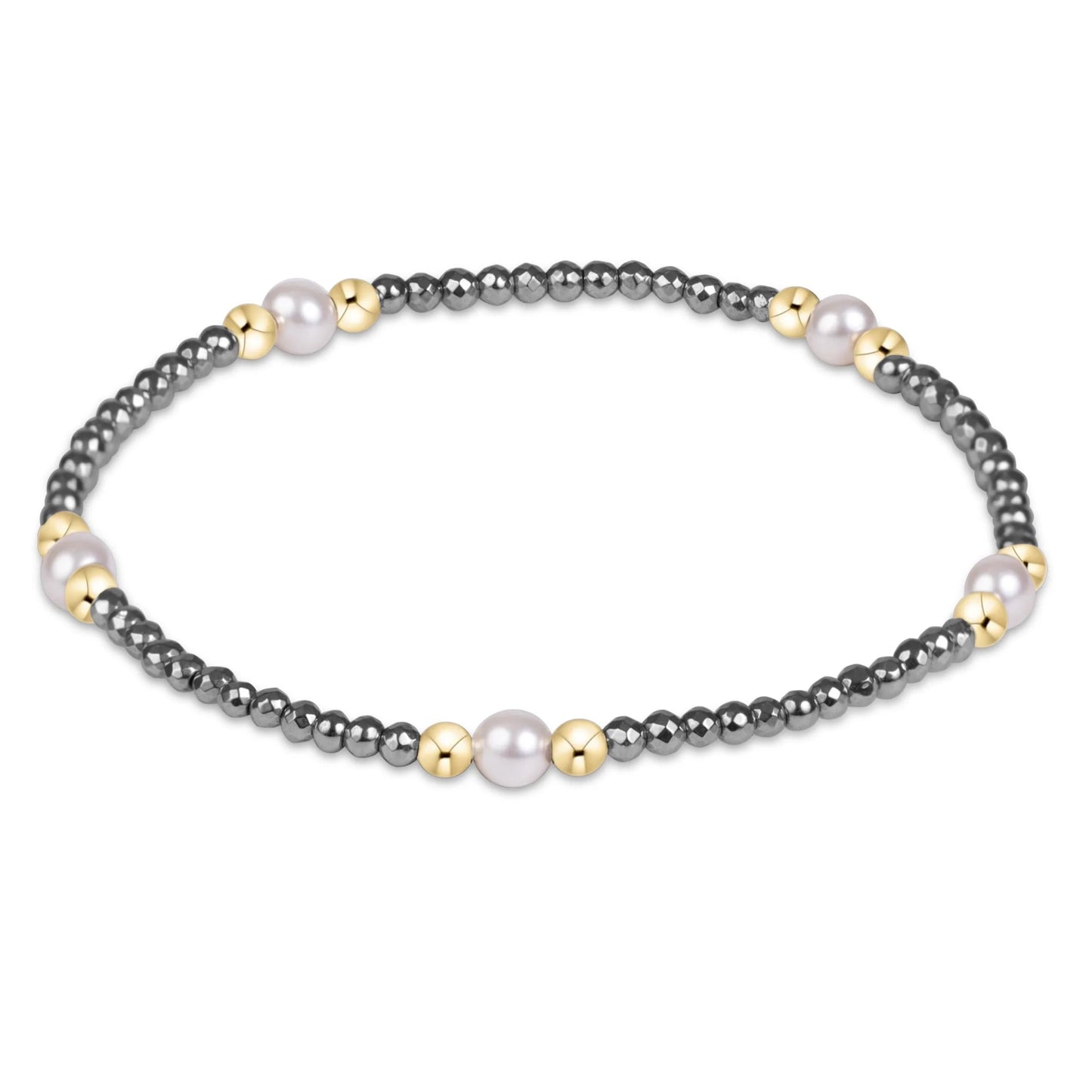 Enewton Purpose Pearl 4mm Faceted Hematite Bracelet
